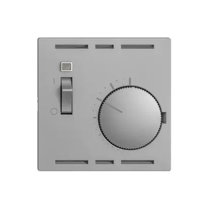 Kit frontal EDIZIOdue silver 60×60mm pour thermost.d'amb. 