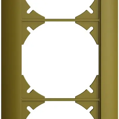 Cadre de recouvrement EDIZIOdue 1×3 olive 