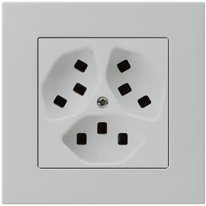 Presa INC Hager kallysto.pro 3×T23 C grigio chiaro 