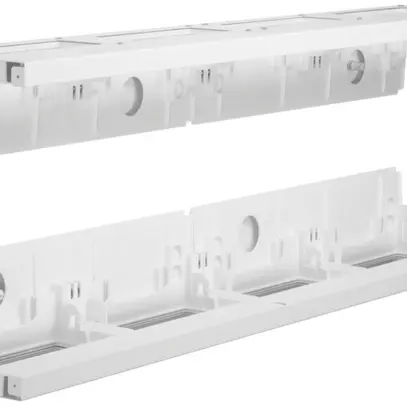 Ober-/Unterteil-Set Hager univers 4F für AP-Rahmen IP30 SK I 1000×160mm 2 Stk 