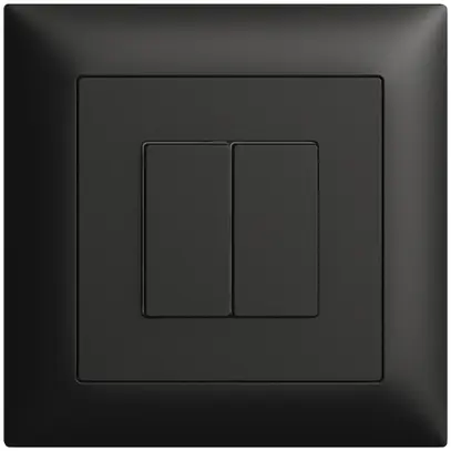 Interruttore INC 2K/2T Edue Wiser nero 