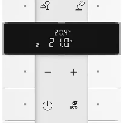 Modulo di comando ABB-free@home SBR-F-10.0.1, RTR 10 tasti bianco lucido 