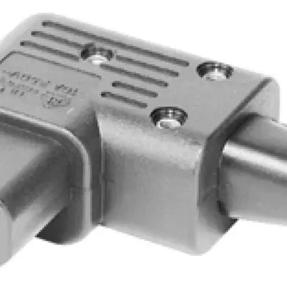 Presa d'apparecchi T113 C13 nero, tipo 4785 70°C curvata 