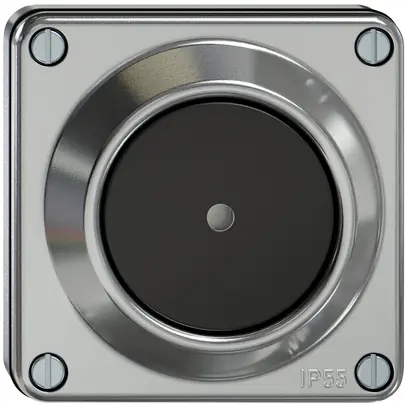 Interrupteur à poussoir lumineux ENC ELEMENT sch 6/1L 16A 250V LED aluminium 