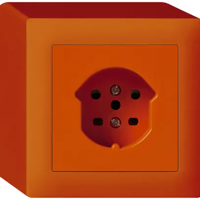 Prise AP kallysto T15 orange bornes à vis 