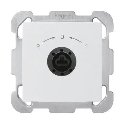 UP-SchwenkTaster 1->0<-2 weiss kallysto für Schloss ohne Zylind 