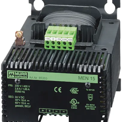 Alimentatore con raddrizzatore Murrelektronik MEN 230/400VAC, 24VDC/10A 