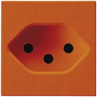 Placca frontale Hager tipo 13 45×45 arancione 