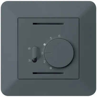 Termostato INC Hager kallysto.trend, con interr.di riscald./raffred., antracite 