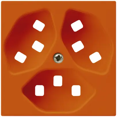 Piastra frontale per presa Hager kallysto 3×T23 H arancione 