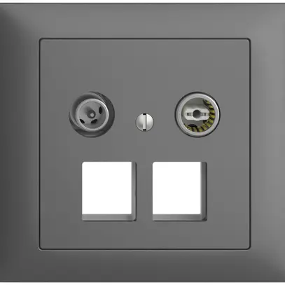 Presa multimedia 11dB INS Edue FKE presa terminale/passaggio 2×RJ45 Keystone grs 