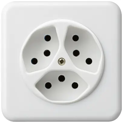 Presa INC basico 3×tipo 13 bianco 