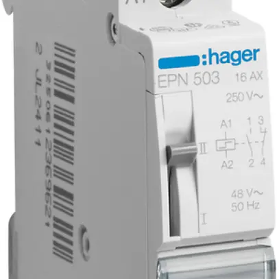 Télérupteur Hager 1UM 48VAC 24VDC 1 ouvreur 1 fermeur 0 inverseur 