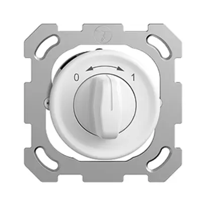 Contatto rotativo INC 0<-->1 STANDARDdue bianco con manopola 