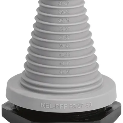 Gommino passacavo Hager 1 cavo Ø23…55mm acciaio grigio 