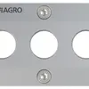 Plaque passe-câbles AGRO MCE Alu S06 3 trous 18.5…21.5mm Aluminium 