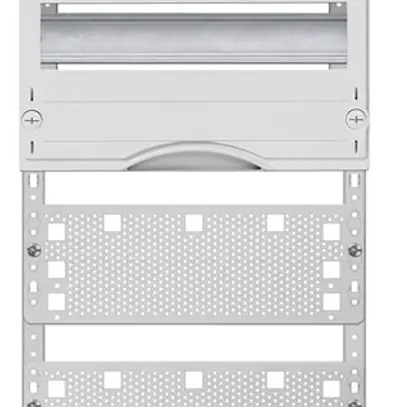 Panneau Media ABB, a.3 rangées DIN, hauteur pose 2, 6 rangées, p. distributeur 