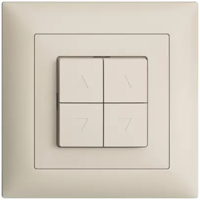 Kit frontale INC EDIZIOdue FMI crema per pulsante & interruttore per tapparelle 