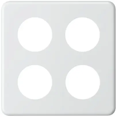 Placca di copertura 2×2 4×43 bianco 