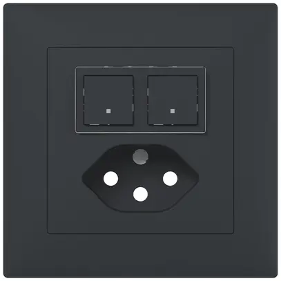 Kit montaggio INC ABB Sidus B antracite per sens./att.+T13 free@home 