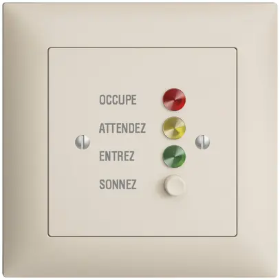 Station de porte ENC EDIZIOdue pour signaux d'appel, crema 