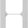 Cadre de recouvrement ENC kallysto.pro 2×1 gris clair 94×154mm 