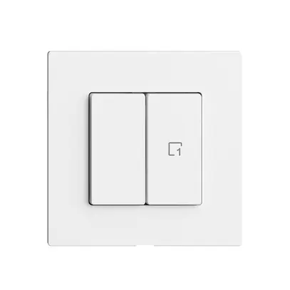 Kit recouvrement pour interrupteur 1c scène/2t Edue Wiser blanc 