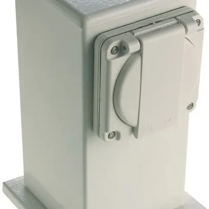 Zoccolo di raccordo Ellipse h=200 con 1 foro IP54 bianco vuoto 