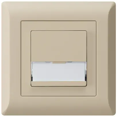 Poussoir de sonnerie ENC avec porte-étiquette A/1L kallysto.line beige 