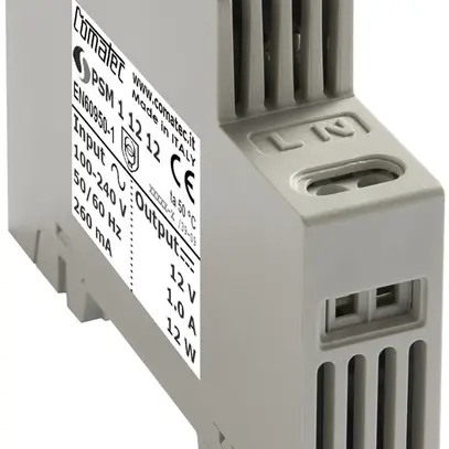Alimentation AMD Comatec PSM1, IN: 100…240VAC, OUT: 12VDC/12W, stabilisé, 1UM 