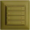 Pulsante INC KNX 4×EDIZIOdue olive RGB senza LED con inserto carta 