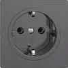 Presa SCHUKO EDIZIOdue F, 16A, 250VAC, L+N+PE grigio scuro 