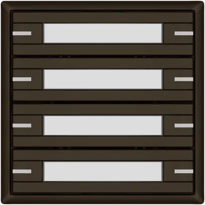 Poussoir KNX RGB EDIZIO.liv SNAPFIX® capteur temp.RGB-LED étiqu.8×com.1T br 