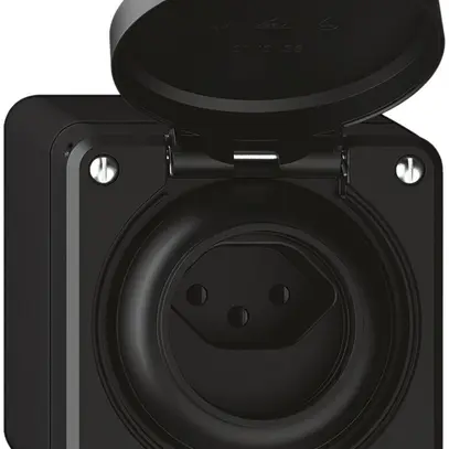 Prise AP robusto 1×type 13 IP55 noir 