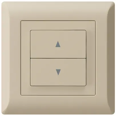 Interruttore per tapparelle INC kallysto.line con 2 tasti di comando beige 