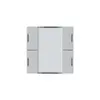 Kit frontal Hager kallysto 4×KNX LED systemlink/easylink gris clair 