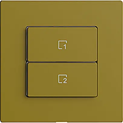 Poussoir scène 2 scènes vertical/2T Edue Wiser olive 