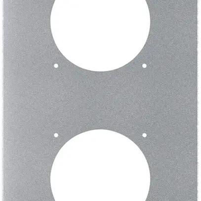 Plaque de montage ENC robusto 2×1 aluminium, nature 