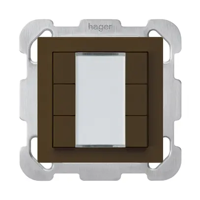 UP-Taster kallysto B KNX 6× s/e-link braun 