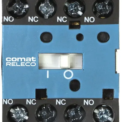 Contacteur miniature ComatReleco RMC08, 230VAC, 3F 4kW AC-3, 20A ITH, +1S 