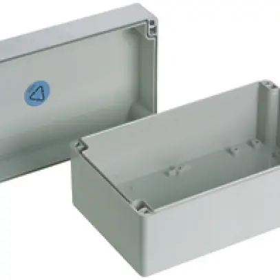 Scatola AP Woertz Lithos 200×120×90mm grigio chiaro IP65 ABS 