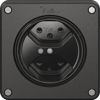 Prise NEVO, 2×T13, a.LED, noir 