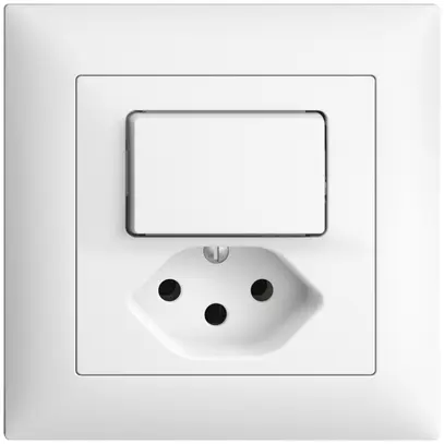 Combinazione INC 3/1P+T13 EDIZIOdue bianco 88×88×40mm 