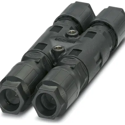 Distributore H QUICKON 4LPE 2.5mm² Ø9…16mm 4×dado nero 