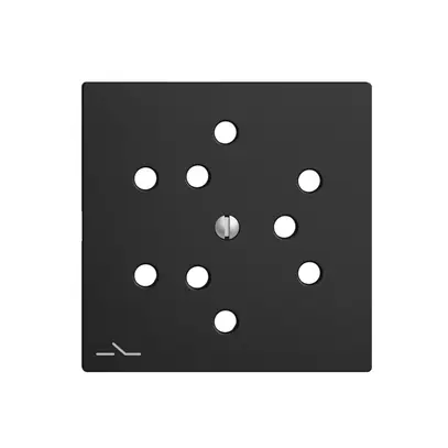 Plaque frontale 3×T12,S EDIZIOdue noir 