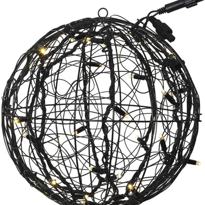 Palla Trassel System LED Extra, Ø350mm, nero, 4W, 30 LED, bianco caldo 