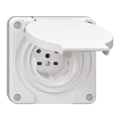 Presa NUP NEVO, 1×T15, IP21, bianco 