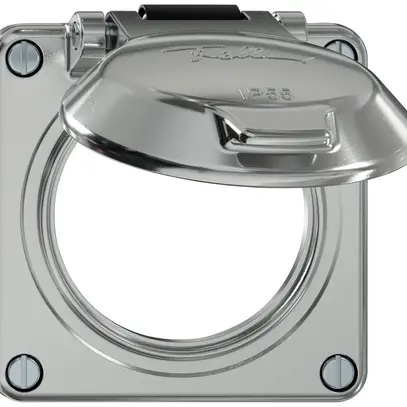 Partie supérieure ELEMENT SNAPFIX® avec clapet axe et ressort isolés Ø60mm alu 