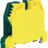 Borne de terre joignable Woertz 16…35mm² vis 2×1 rail DIN 35mm vert/jaune 