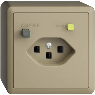 Prise AP EDIZIOdue T23 FI 30mA sand 